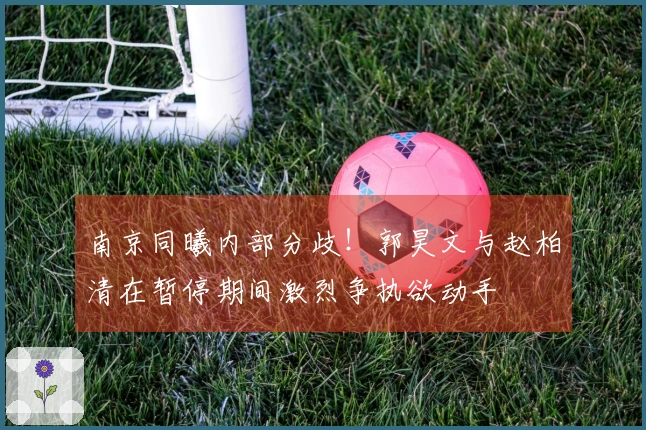 南京同曦内部分歧！郭昊文与赵柏清在暂停期间激烈争执欲动手